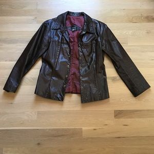 BCBG leather jacket